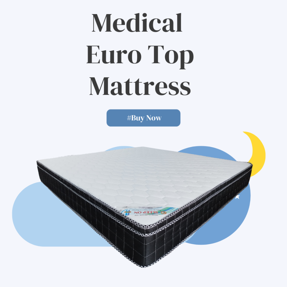 Medical Euro Top Mattress Black - Image 2