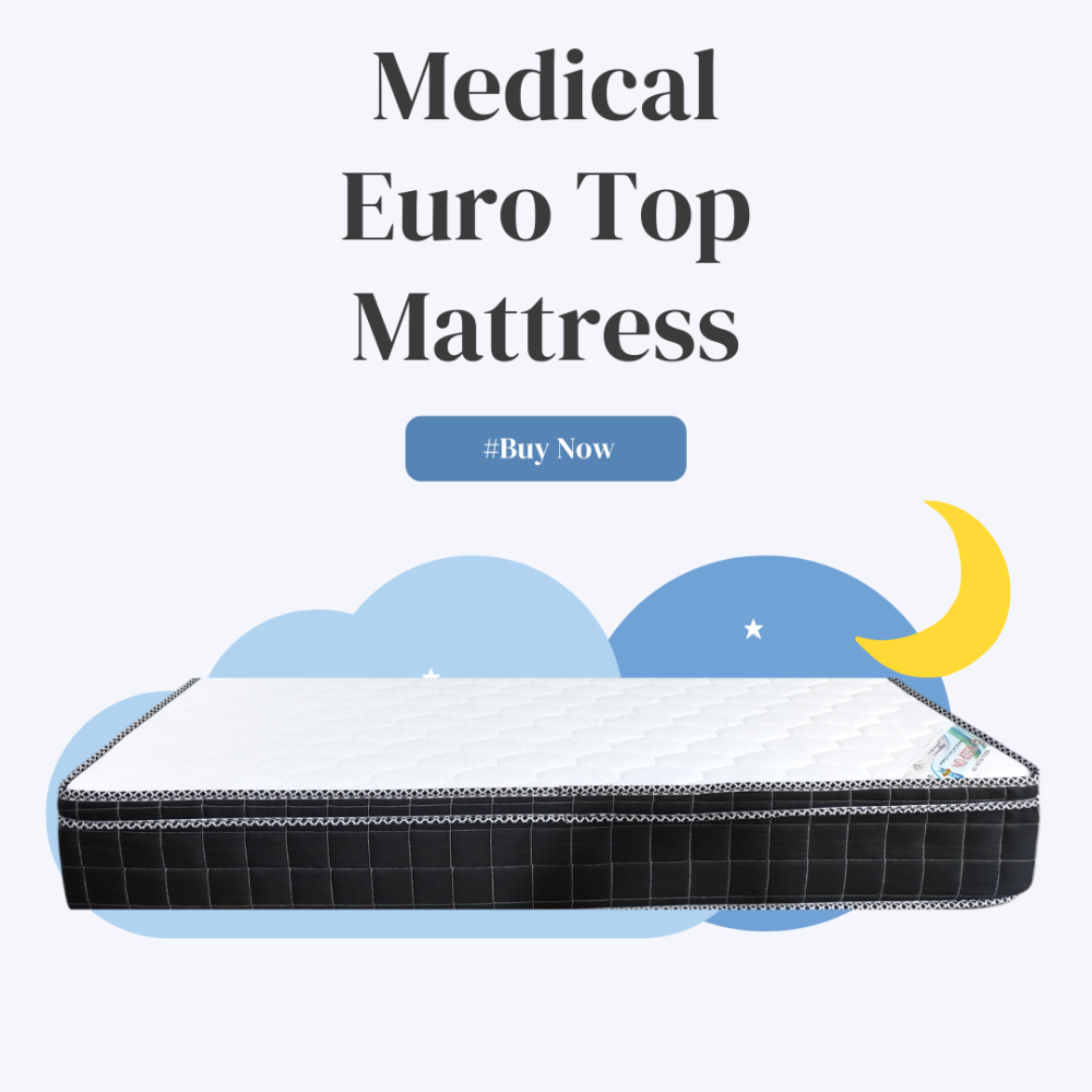 Medical Euro Top Mattress Black - Image 4