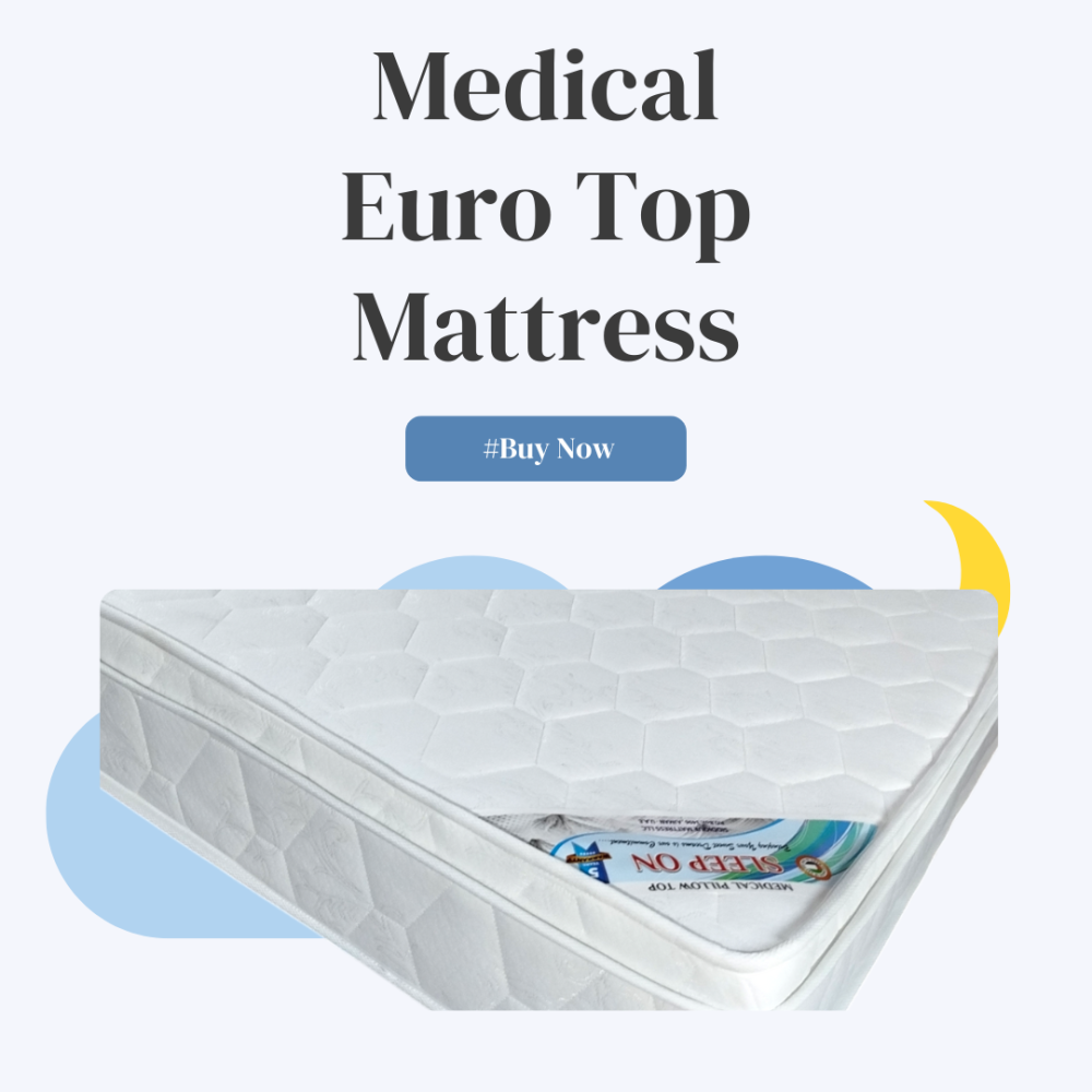 Medical Euro Top Mattress White - Image 3